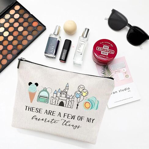 قطعتان من حقائب مكياج كارتون ماوس للنساء، حقيبة مستحضرات تجميل لطيفة للسفر، حقيبة أدوات الزينة مقاومة للماء ذات سعة كبيرة مع سحاب، هدايا عيد ميلاد لها in Kuwait