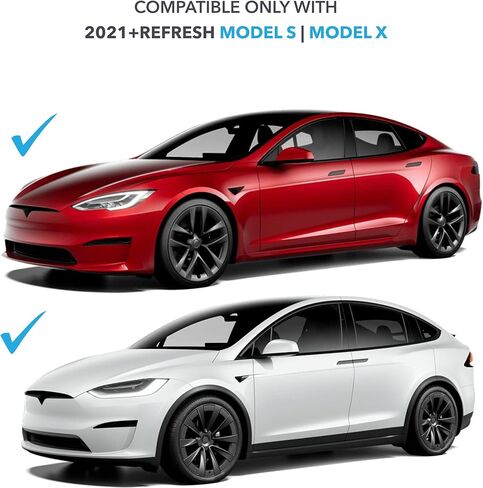 TWRAPS Brake Calipers Vinyl Wrap for Tesla Model S & Tesla Model X Refresh 2021-2026 Plaid & Long Range, Red Reflective Thermal Resistant Pressure Activated Vinyl Cover Decal, Front & Rear Set in Saudi Arabia