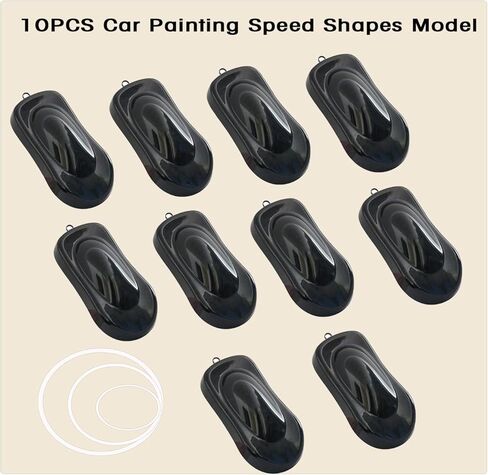 10PCS Car Painting Speed Shapes Model Display with Small Hook for Window Tint Painting Sample Exhibition Display in Saudi Arabia