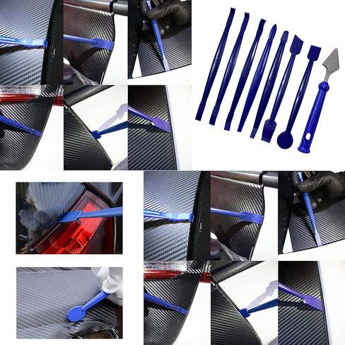 مجموعة أدوات طلاء تغليف الفينيل الاحترافية لأدوات تغليف السيارات لأغشية النوافذ، بما في ذلك مكشطة اللباد، ومكشطة البلاستيك، ومكشطة السيليكون، ومكشطة اللباد للاستبدال، والقفازات، وما إلى ذلك، مجموعة مكونة من 18 قطعة in Kuwait