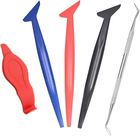 3PCS Car Micro Squeegee Curves Slot Tint Tool Set, 3 in 1 Vinyl Wrap Tool Kit, Flexible Car Wrap Tools with Different Hardness, Vinyl Squeegee for Car Wrapping, Window Tinting (3PCS) in Saudi Arabia