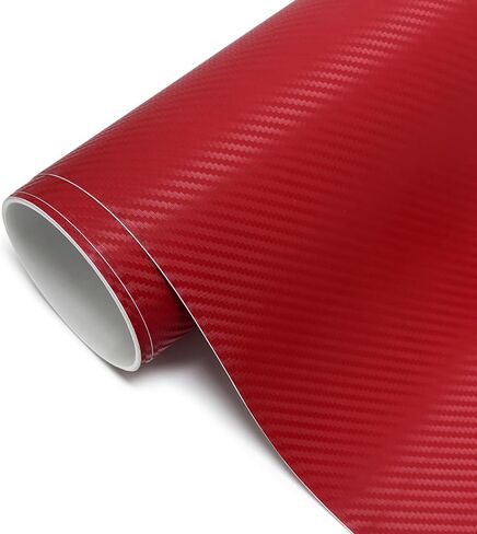 3D Matte White Carbon Fiber Vinyl Wrap for Cars Anti-Wrinkle Air Release Automotive Vinyl Vehicles DIY Film Roll Sticker Decal Interior and Exterior (White, 1ft x 5ft) in Saudi Arabia