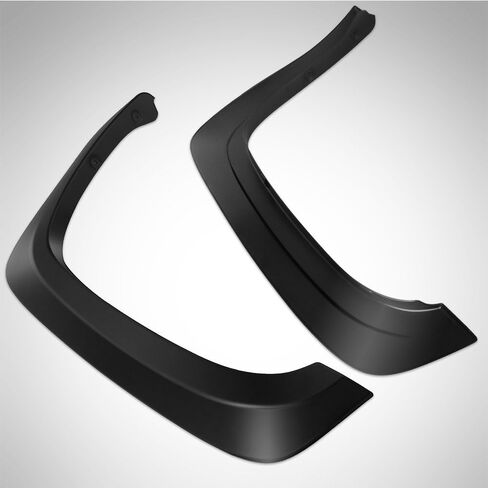 Fender Flares Compatible With 2007-2013 Chevy Silverado 1500, 69.3'' (5.8ft) Short Bed Factory Style Black PP Injection Right Left Wheel Cover Protector Vent By IKON MOTORSPORTS, 2008 2009 2010 2011 in Saudi Arabia