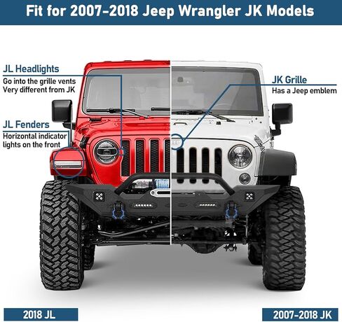 u-Box 4Pcs/Set Wrangler Flat Steel Fender Flares Front & Rear Wheel Mud Guard Kit Compatible with Jeep Wrangler JK & Unlimited 2007-2018 2/4 Door in Saudi Arabia