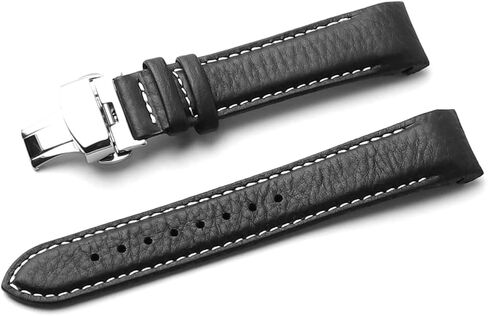21 ملم نهاية منحنية حزام ساعة جلد ريترو لرولكس صبمارينر 41 ملم، يخت ماستر 42 ملم، اكسبلورر II 42 ملم 216570 حزام ساعة جلدي بديل رولكس سوار ساعة للرجال والنساء in Kuwait