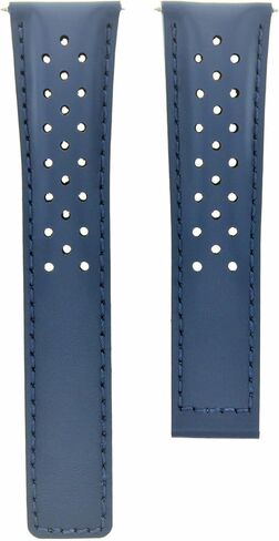 Ewatchparts 20-22mm Leather Watch Band Strap With Deployment Clasp Compatible With Tag Heuer Carrera CV2010 FC-5037,39 in Saudi Arabia