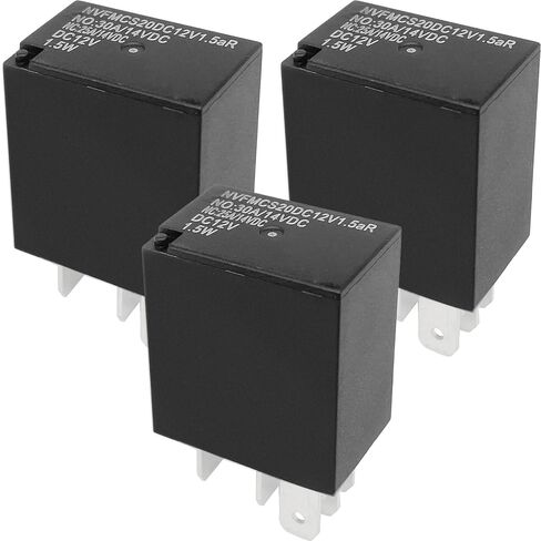 NVFMCS20DC12V1.5aR (3-Pack) 12V 30A 5-Pin SPDT مرحل السيارات متوافق مع Chevy Silverado GMC Sierra Cub Cadet Fixes HVAC Blower Motor P0532 B0405 in Saudi Arabia