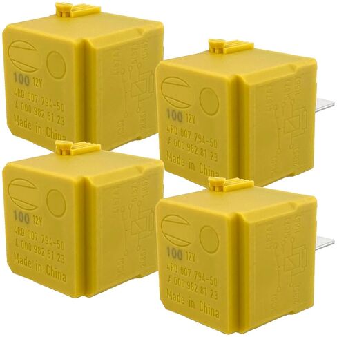 4-Pack 4RD 007 794-50 Relay، متوافق مع Mercedes-Benz، 12V 30A 5-Pin Auto Relay - يحل محل A0009828123، ويحل مضخة الوقود، والإشعال، ومشاكل البدء in Saudi Arabia