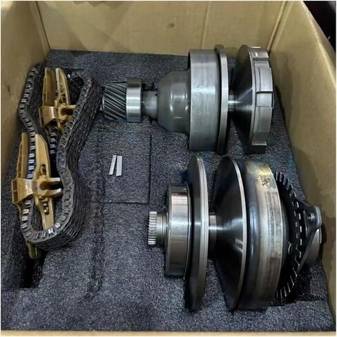 1 مجموعة JF018 JF018E CVT بكرة ناقل الحركة الأوتوماتيكي مع سلسلة حزام متوافق مع قطع غيار السيارات علبة التروس نيسان in Kuwait