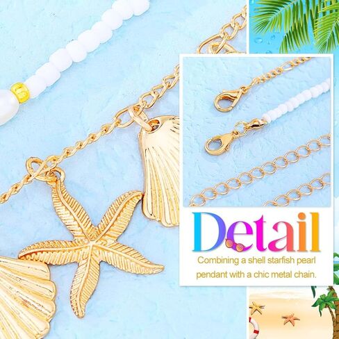 Nicute Seashell Waist Belt Bohemian Belly Chain Beach Sexy Bikini Chain for Women (Layered) in Saudi Arabia