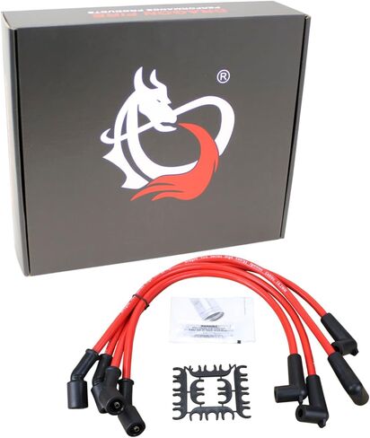 AIP Electronics Dragon FIRE عالي الأداء LS ملف الإشعال تحويل 10 مم منخفض أوم 600 F مصنع مناسب لمجموعة أسلاك توصيل الإشعال لـ 2004-2011 Mazda RX-8 RX8 OEM Fit PWJ204 in Saudi Arabia