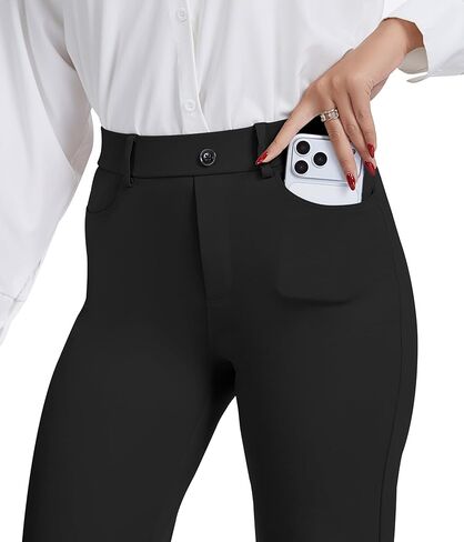 VIMPEP Women’s Classic Yoga Dress Pants Stretchy Soft Feeling Work Yoga Slacks for Business Office Casual with 4 Pockets 308 in Kuwait