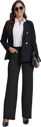 VIMPEP Women’s Classic Yoga Dress Pants Stretchy Soft Feeling Work Yoga Slacks for Business Office Casual with 4 Pockets 308 in Kuwait