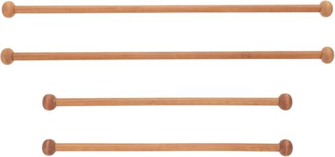Totority Wooden Tapestry Hanging Rod 4pcs Natural Wood Stick for Displaying Tapestries, Quilts, Macrame, and Wall Decor, Easy Installation Weaving Accessory for Home Art Projects and Craft Displays in Saudi Arabia