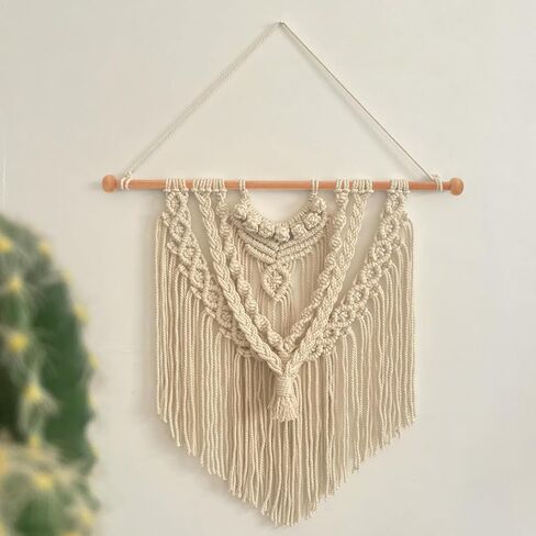 Totority Wooden Tapestry Hanging Rod 4pcs Natural Wood Stick for Displaying Tapestries, Quilts, Macrame, and Wall Decor, Easy Installation Weaving Accessory for Home Art Projects and Craft Displays in Saudi Arabia