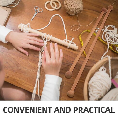Totority Wooden Tapestry Hanging Rod 4pcs Natural Wood Stick for Displaying Tapestries, Quilts, Macrame, and Wall Decor, Easy Installation Weaving Accessory for Home Art Projects and Craft Displays in Saudi Arabia