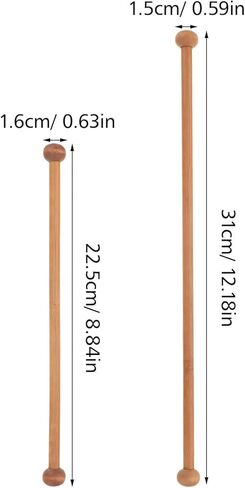 Totority Wooden Tapestry Hanging Rod 4pcs Natural Wood Stick for Displaying Tapestries, Quilts, Macrame, and Wall Decor, Easy Installation Weaving Accessory for Home Art Projects and Craft Displays in Saudi Arabia