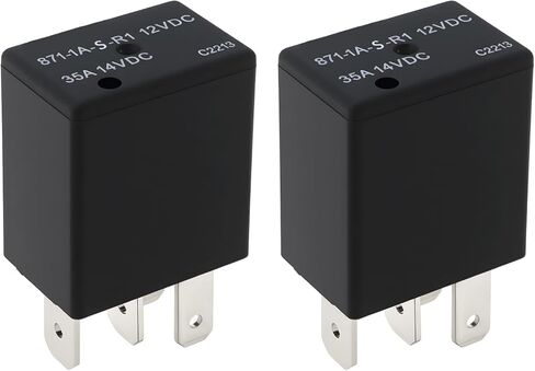 2 قطعة 4Pin 35A 12VDC مرحل الطاقة 871-1A-S-R1 لأنظمة الجهد المنخفض مثل التحكم الصناعي للسيارات in Saudi Arabia