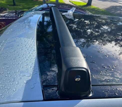 Lockable Roof Rack Cross Bars Fits for Rivian R1T Pickup Cab 2022 2023 2024 2025 (Not for Bed) Pickup Truck Heavy Duty 220lbs Anti-Theft Aluminum Roof Rails Crossbars Luggage Cargo Carrier in Kuwait