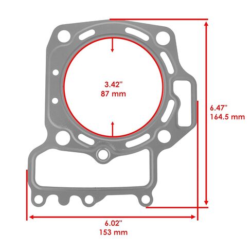 Caltric Cylinder Head and Base Gasket Kit Compatible with Kawasaki Teryx 4 800 KRF800 2014 2015 2016 2017-2021 in Saudi Arabia