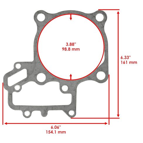 Caltric Cylinder Head and Base Gasket Kit Compatible with Kawasaki Teryx 4 800 KRF800 2014 2015 2016 2017-2021 in Saudi Arabia