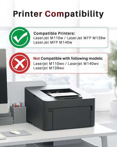 141A Black Toner Cartridge Set 2-Pack High Yield with Chip Replacement for HP 141A W1410A 141X W1410X Black LaserJet Toner Cartridge Work with HP LaserJet M110w MFP M139w M140w Printer (Black 2 Pack) in Kuwait