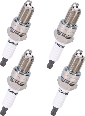 BPR6ES Spark Plug 4-Pack for Honda 98079-56846 GX120 GX160 GX200 GX240 GX270 GX340 GX390 Engines HRB216 HRB217 HRC216 HRS216 HRR216 HRT216 HRZ216 HRX217 HR194 HR195 HR214 Lawn Mower Engine in Saudi Arabia