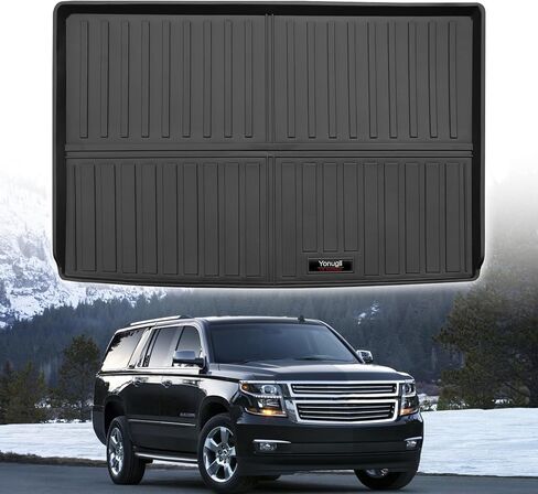 مخصص لـ 2015-2020 Chevy Suburban/GMC Yukon XL/Cadillac Escalade ESV Cargo Mats بطانة صندوق السيارة لجميع الأحوال الجوية TPE ملحقات حصيرة الحماية (فقط لـ 15-20 Suburban/Yukon XL/Escalade ESV) in Kuwait