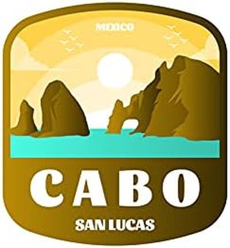 Cabo, Mexico 3 Inch Sticker, S329 (Waterproof Vinyl Decal for Car, Water Bottle, Laptop, iPad, Window, Cooler, Luggage, Bumper, Toolbox, Locker), 3 Inch in Kuwait
