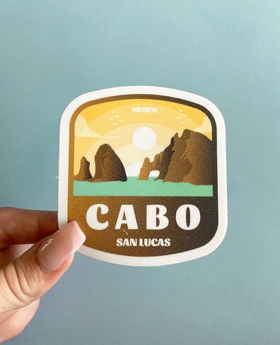 Cabo, Mexico 3 Inch Sticker, S329 (Waterproof Vinyl Decal for Car, Water Bottle, Laptop, iPad, Window, Cooler, Luggage, Bumper, Toolbox, Locker), 3 Inch in Kuwait
