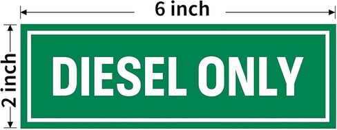 8 Pcs Diesel & Gasoline Only Stickers for Fuel Tank Oil Can Truck Tractor Gas Cap Weatherproof Adhesive Decals in Saudi Arabia