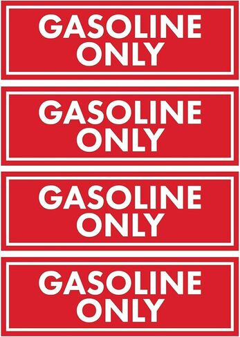 8 Pcs Diesel & Gasoline Only Stickers for Fuel Tank Oil Can Truck Tractor Gas Cap Weatherproof Adhesive Decals in Saudi Arabia