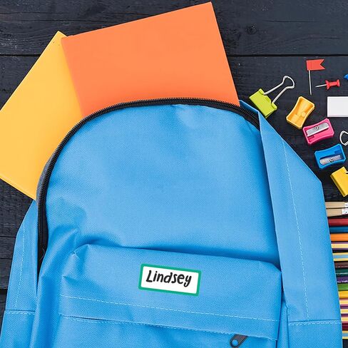 Avery No-Iron Fabric Name Labels, Rainbow Borders Preprinted Designs, Handwrite-Only, 24 Preprinted Labels (40706) in Kuwait