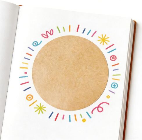 1000 قطعة من ملصقات كرافت المنقطة، ملصقات مستديرة باللون البني الفاتح مقاس 1 بوصة، ورق طبيعي لتعليب الجرار والأظرف والترميز والفصول الدراسية والمكاتب والمستودعات والحزم والدفاتر والجدران in Kuwait