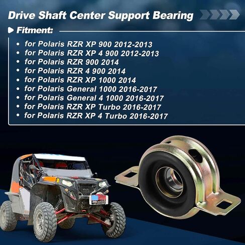 محمل دعم مركز عمود المحرك لـ Polaris RZR 900 1000 Turbo General 1000 2012-2017 حامل حامل عمود المروحة رقم 3514748/3514806/3515075/3514900 in Saudi Arabia
