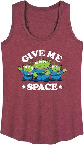 Disney Toy Story - Aliens Give Me Space - قميص بدون أكمام نسائي بظهر متسابق in Kuwait