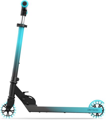 Jetson Juno Folding Kick Scooter| Easy Folding Mechanism | Light-Up Wheels | LED Lights in Deck | Rear Foot Brake | Ages 5+ in Kuwait