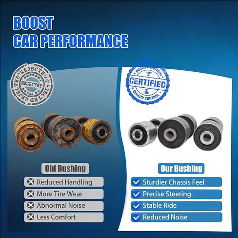 6PCS 523-081 Rear Suspension Knuckle Bushing compatible with Chry.sler 200 2011-2014 Dodge Avenger 2011-2014 Journey 2011-2020, Replaces 5085532AH 5085533AH 68083244AB 68083244AC 68083244AD in Kuwait