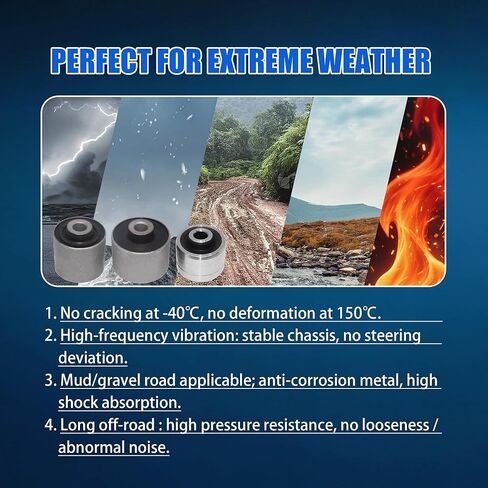 6PCS 523-081 Rear Suspension Knuckle Bushing compatible with Chry.sler 200 2011-2014 Dodge Avenger 2011-2014 Journey 2011-2020, Replaces 5085532AH 5085533AH 68083244AB 68083244AC 68083244AD in Kuwait