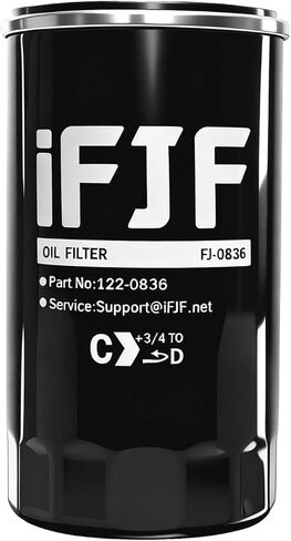 iFJF 122-0836 Oil Filter Replacement for RV QG 5500/7000 Series HGJAA HGJAB HGJAC Spin-on Replaces 01220836 B7238 PH2875 PH10027 in Kuwait