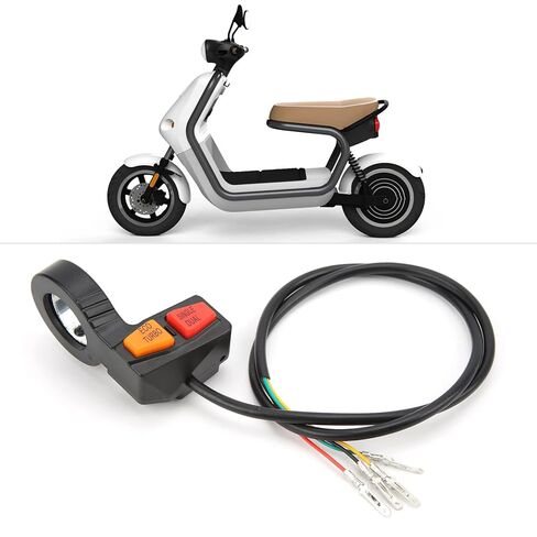 Electric Scooter Handlebar Switch, Dual Drive Eco Turbo Control with Ipx4 Proof Orange Red Buttons, 58cm Cable, for ATV, Scooter, Off road in Saudi Arabia