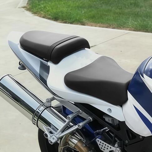 TCMT Black Leather Rear Seat Motorcycle Passenger Pillion Fits For Suzuki GSX-R 1000 GSXR 1000 2003-2004 K3 K4 in Saudi Arabia