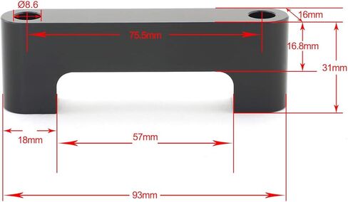TOFR 21" Front Fender Spacer Bracket for Harley Touring Road King Glide FLHR FLTR, Electra Glide FLHT 1996-2013 / Street Glide 2007-2013 in Saudi Arabia