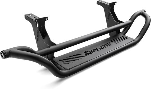 SuperATV Heavy-Duty Rear Bumper for 2021 Can-Am Commander 1000R/DPS/XT/XTP/Max 1000R DPS/Max 1000R XT, 1.75" Diameter Steel Tubing, Black Powder Coating, No Drilling, See Fitment, USA Made in Saudi Arabia