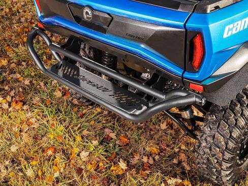 SuperATV Heavy-Duty Rear Bumper for 2021 Can-Am Commander 1000R/DPS/XT/XTP/Max 1000R DPS/Max 1000R XT, 1.75" Diameter Steel Tubing, Black Powder Coating, No Drilling, See Fitment, USA Made in Saudi Arabia