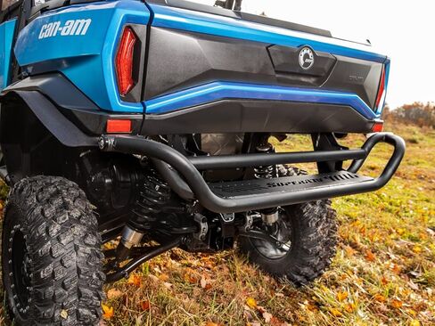 SuperATV Heavy-Duty Rear Bumper for 2021 Can-Am Commander 1000R/DPS/XT/XTP/Max 1000R DPS/Max 1000R XT, 1.75" Diameter Steel Tubing, Black Powder Coating, No Drilling, See Fitment, USA Made in Saudi Arabia