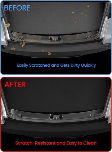 Rear Bumper Trunk Sill Guard Bumper Protection with Easy Glide Sliding Grooves for 2025/2026 Tesla Model Y Juniper Accessories, with Tesla Model Y Juniper 2025 2026 Refresh in Kuwait