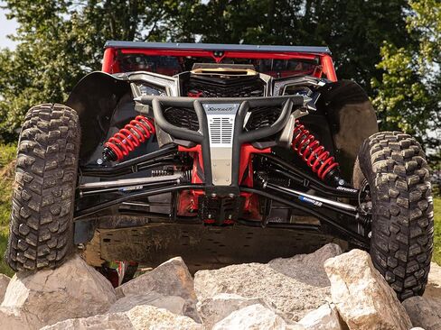 SuperATV Prerunner Front Bumper Compatible with Can-Am Maverick X3, Made of 1.75" x 1/16" Steel Tubing, Unique, Aggressive Look, Full Front-End Protection, Bolt-On Mount Design, See Fitment, USA Made in Saudi Arabia