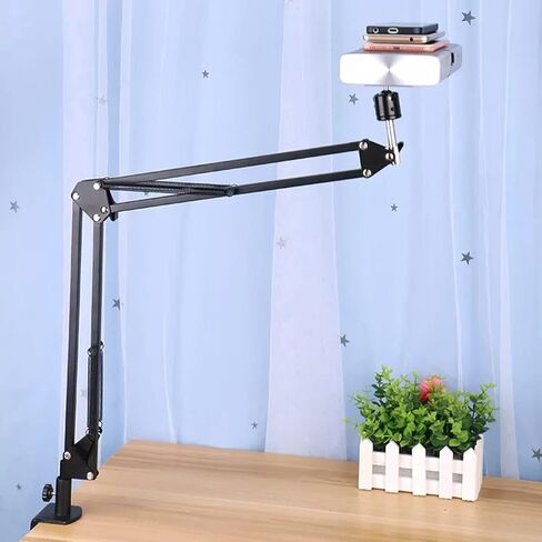 Desktop Bedside Hole Free Projector Folding Universal Wall Projector Universal Telescopic Projector for Home Office Multi-Function Stand,Gold in Saudi Arabia
