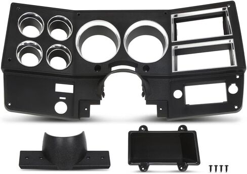 G-PLUS Dash Bezel Compatible with 1984-1987 Chevy GMC Truck Instrument Cluster Bezel w/Air Conditioning & Lower Column Cover (w/o Wiper Switch Hole) Replace for 14057869 in Saudi Arabia